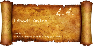 Lábodi Anita névjegykártya